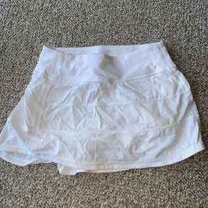 Lulu lemon white tennis skirt